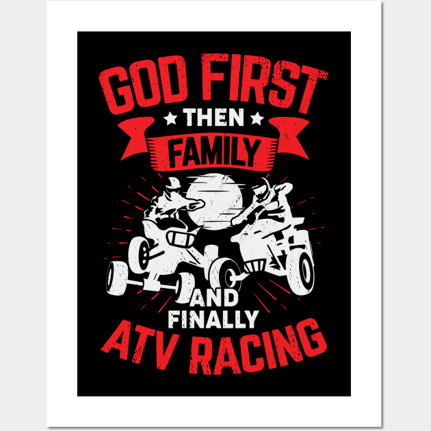 ATV Racing Quad Bike Rider Gift Wall Art by Dolde08